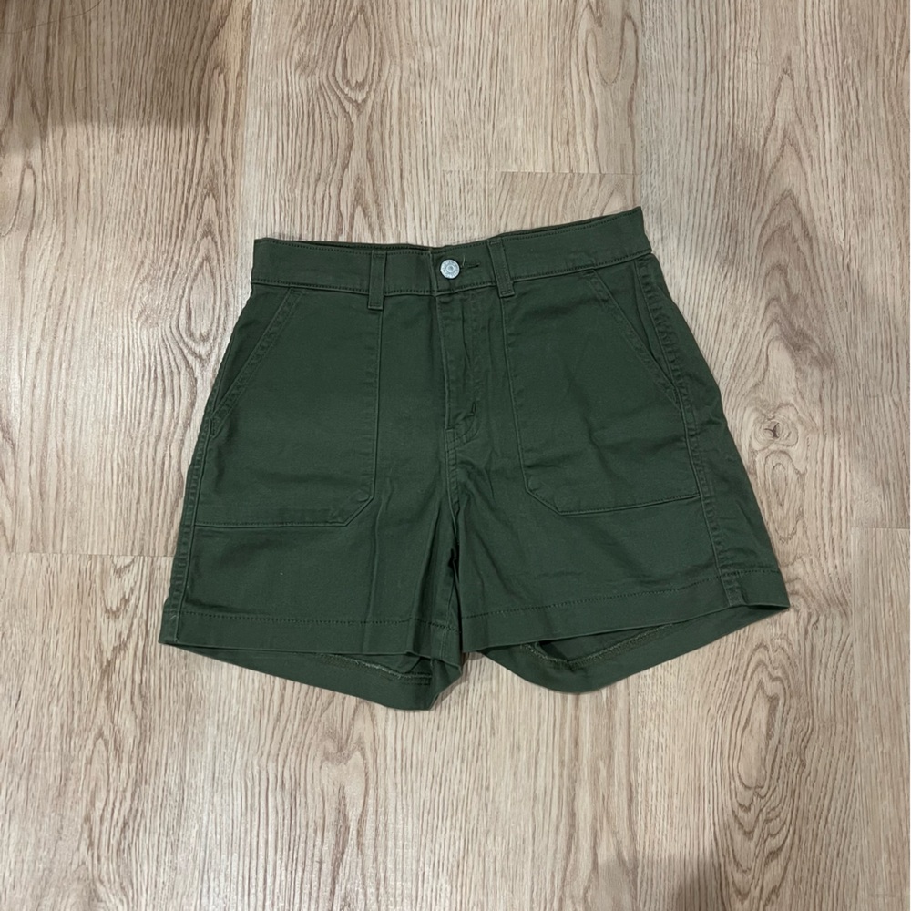 Levi's Olive Cargo Shorts for Women
